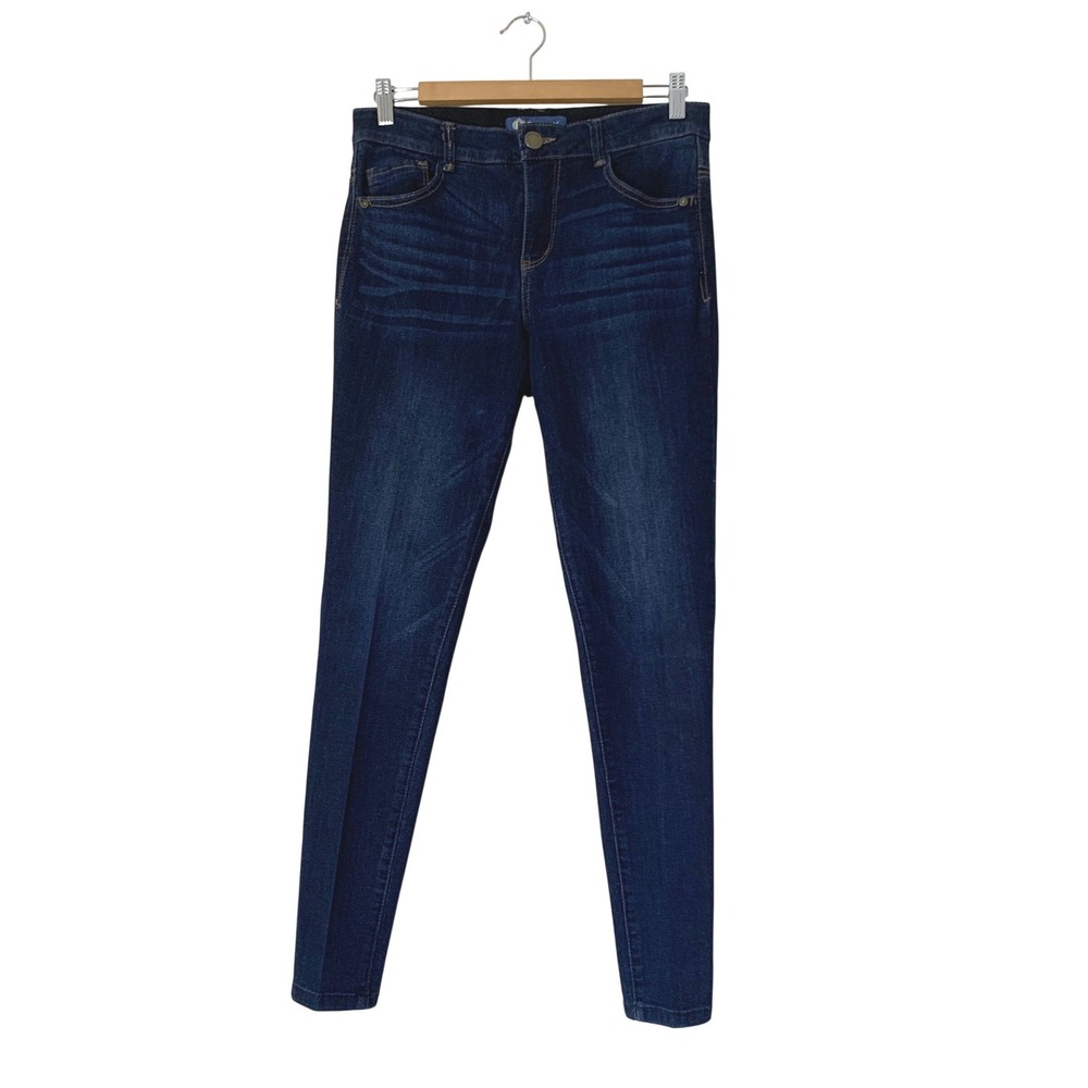 Democracy Jeans Women 4 Dark Wash Indigo Stretch Denim Ab-solution Skinny